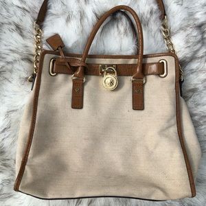 Michael Kors Canvas and Leather bag